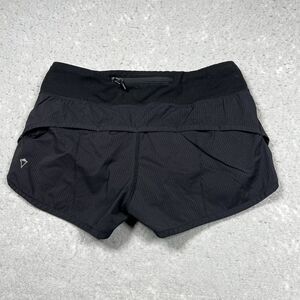 Ivviva by Lululemon Speedy Shorts Girls SZ 12 Black Activewear Gym Pockets Lined